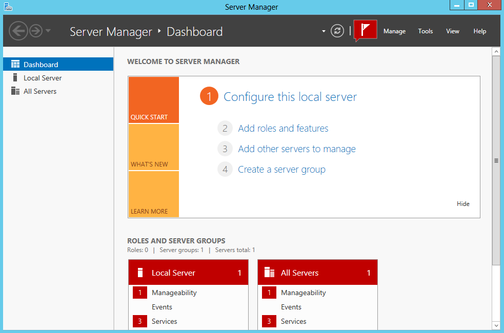 Server 2012 Server Manager