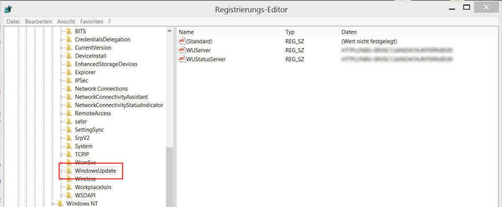 HKEY_LOCAL_MACHINE\SOFTWARE\Policies\Microsoft\Windows\WindowsUpdate